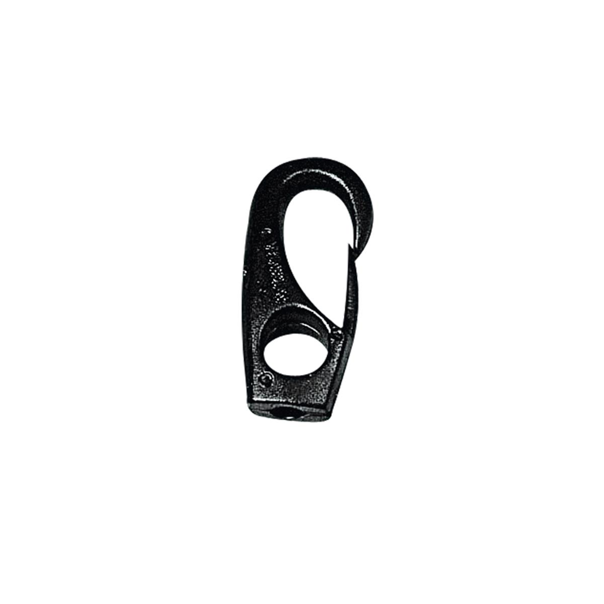  Snap Hook w/Eye Ø10x42mm, f/Ø4mm Cord, Polyam. White 