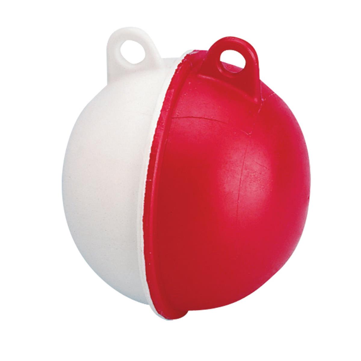  Surface Float w/2 Eyelets, Spherical, Ø13mm, Wh-Red 