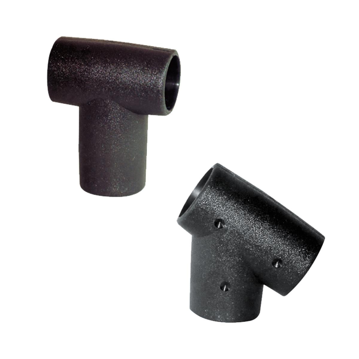  T-Fitting, 60°, for Rails Ø22mm, Black 