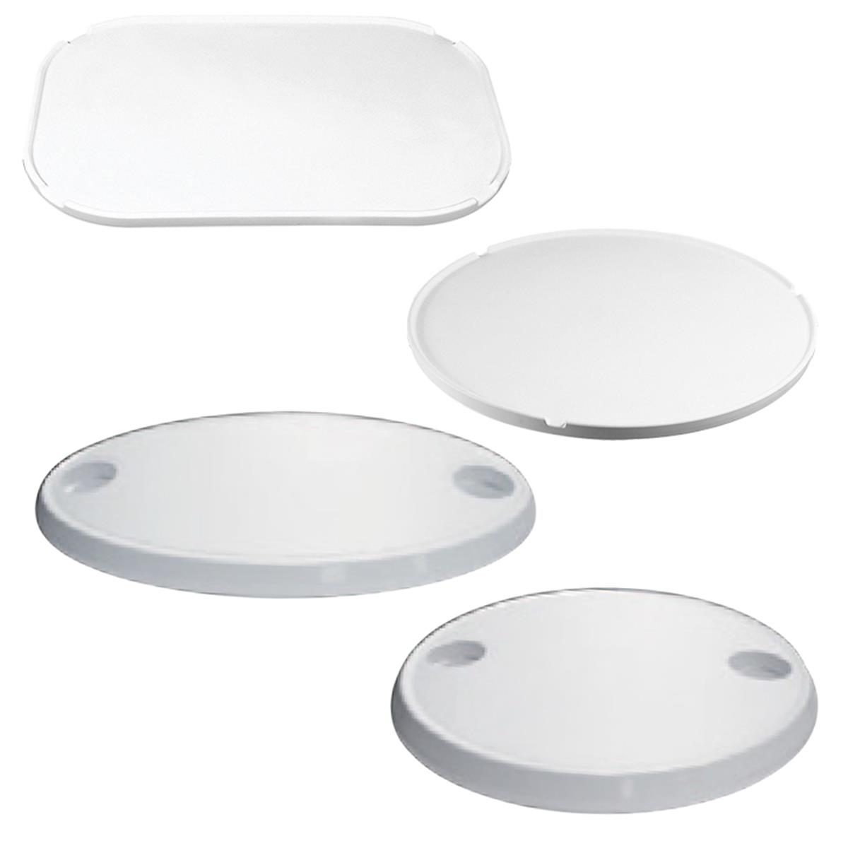  Table Top Round w/2 Glassholders, Ø610mm, ASA White 
