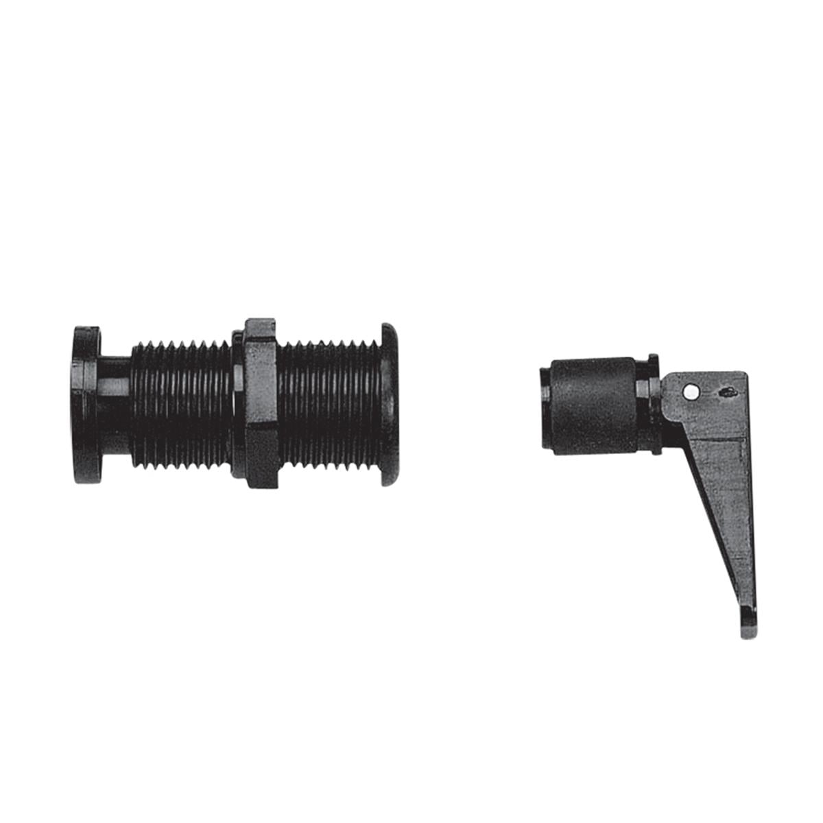  ThruHull KitØ22mm w/Exp.Plug & Non-Ret. Valve Black 