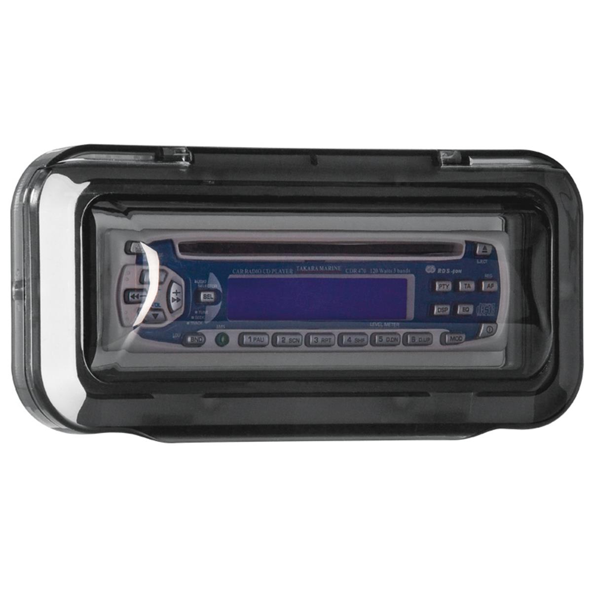  Univ.Case Cover f/ Radio/CD , Curved, Smoked Transparent 
