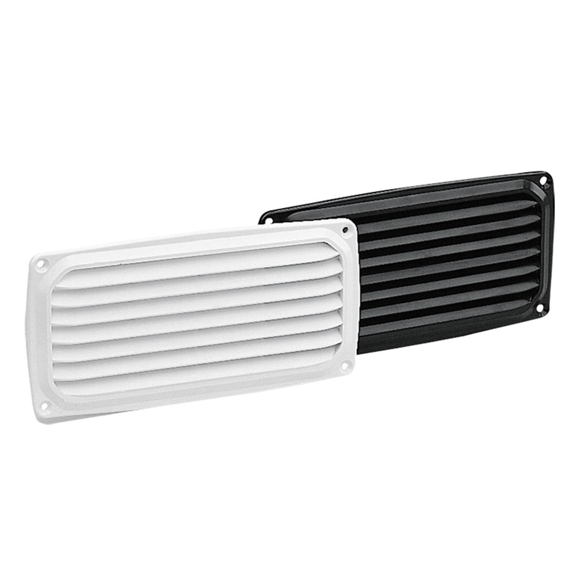  Ventilation Shaft Grilles Cover, 200x100mm, Black 