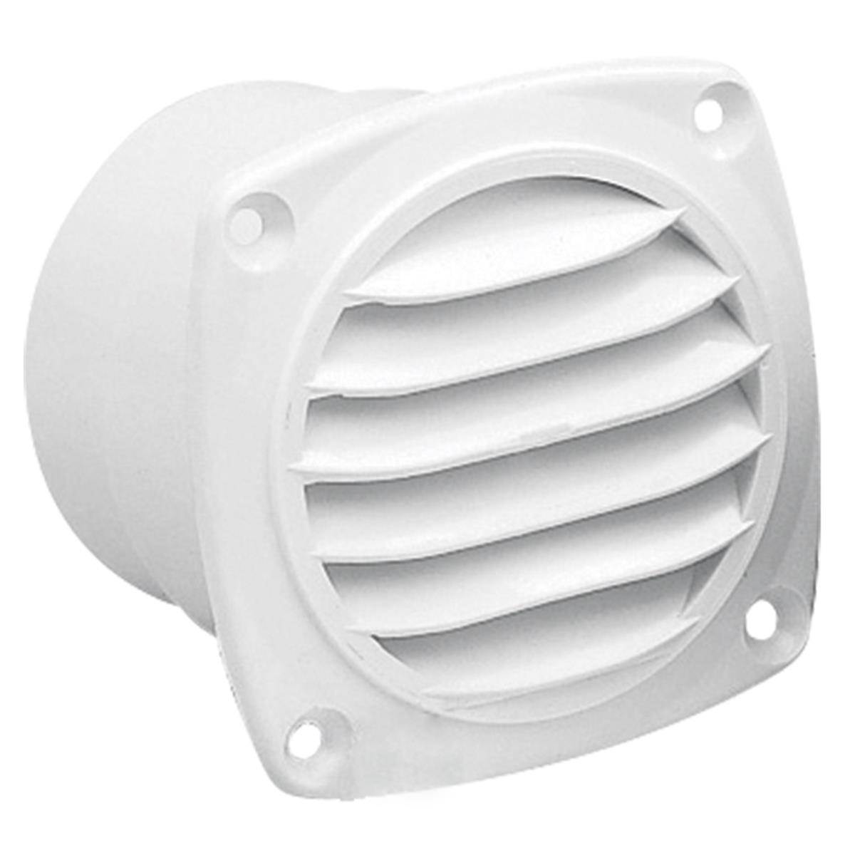  Ventilation Shaft Grilles w/Gasket Ø65-70mm, White 
