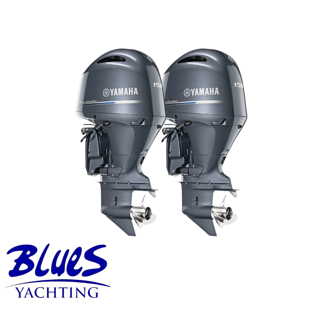  YAMAHA F/FL150DETL SET 2x150 HP Elektrikli Trimli Uzun Şaft Dıştan Takma Deniz Motorları 