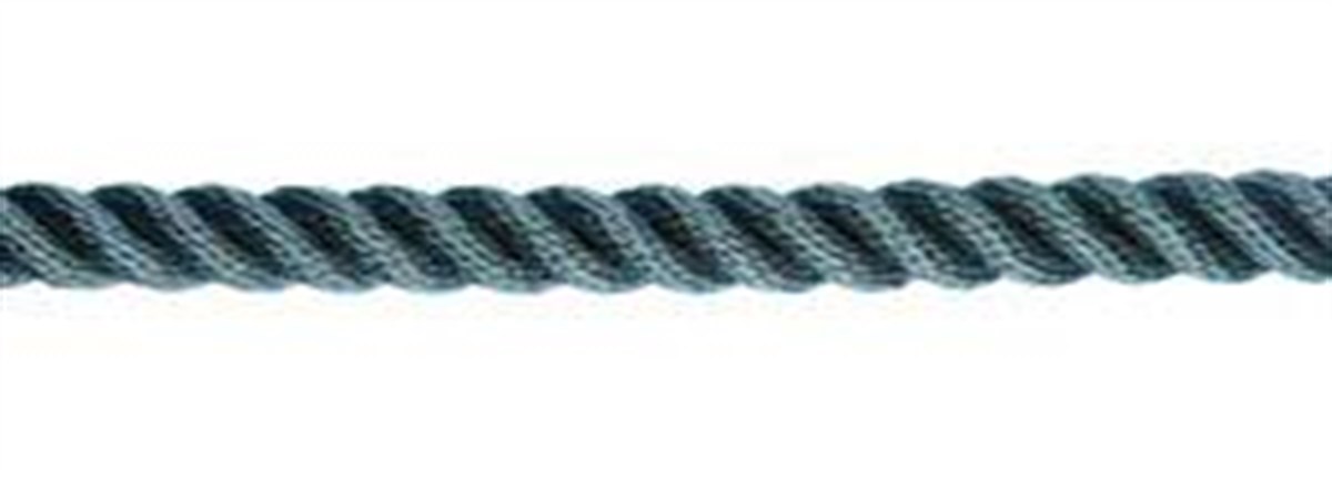 3 kollu, örgülü polyester halat