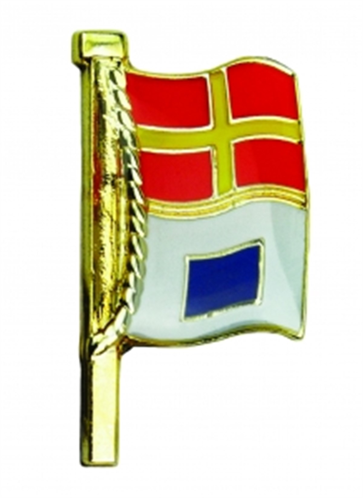 Altın kaplama ve mineli rozet