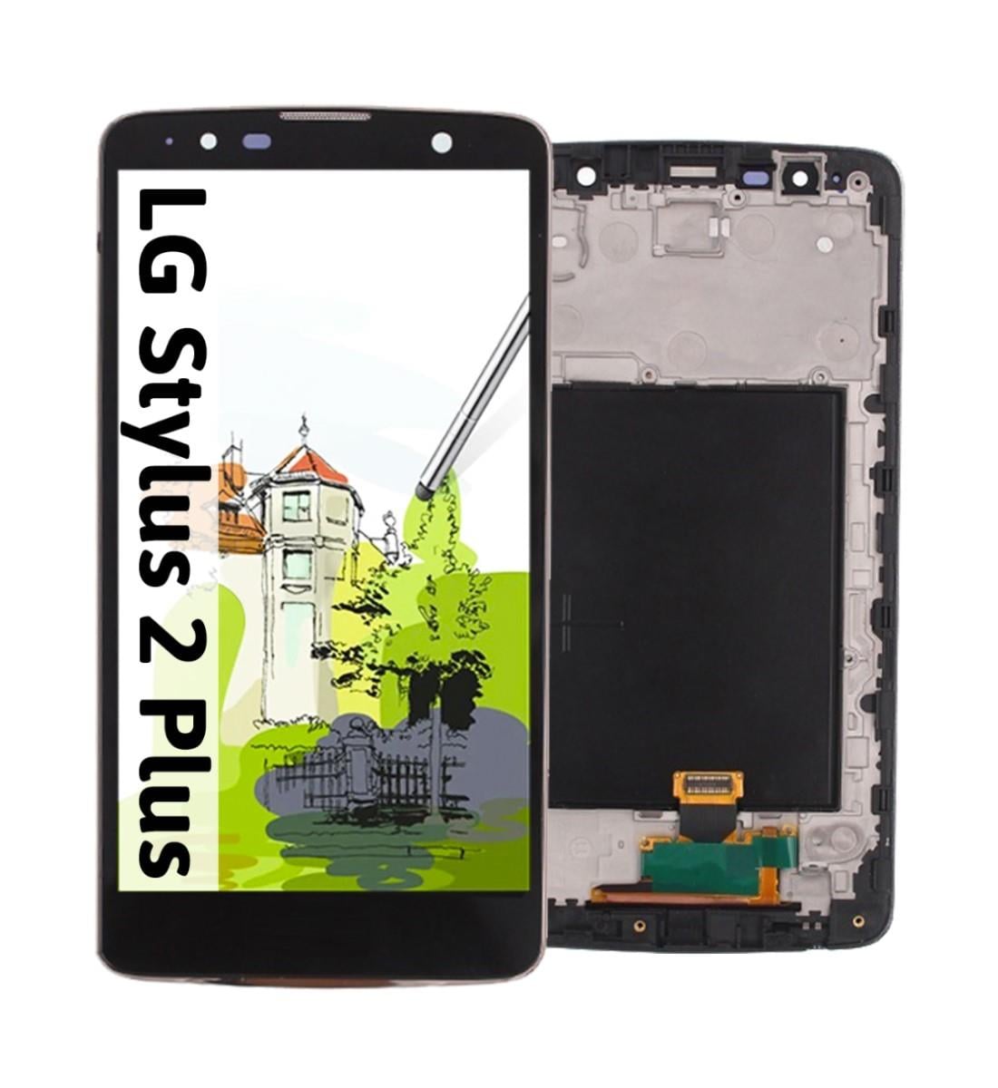 Lg Stylus 2 Plus K530 Lcd Ekran Dokunmatik Siyah Çıtalı