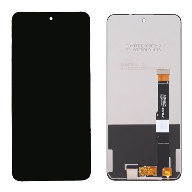 Tcl 20 5g Uyumlu Lcd Ekran Dokunmatik Siyah Çıtasız