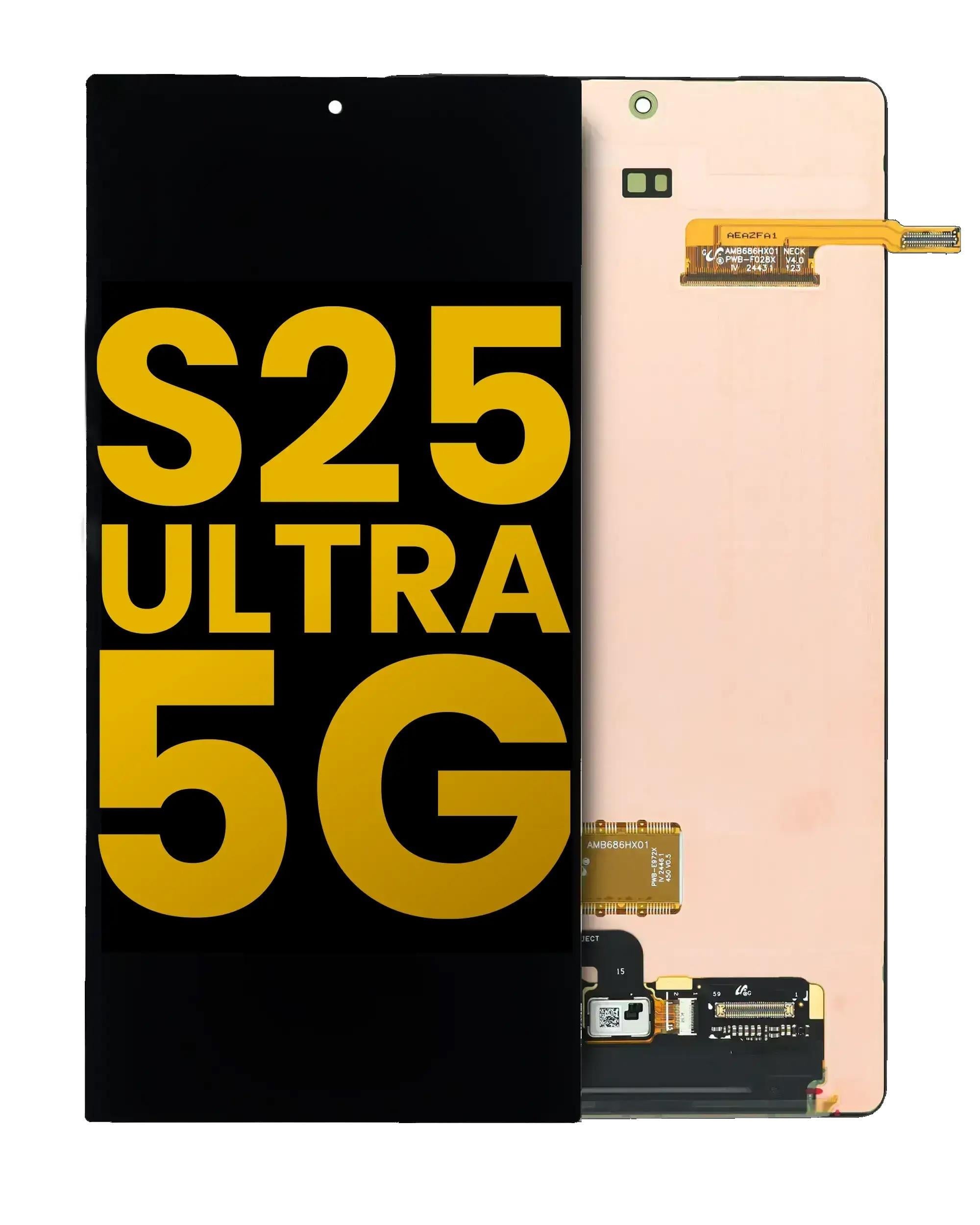 Samsung Galaxy S25 Ultra 5g S938 Uyumlu Lcd Ekran Dokunmatik Siyah Servis Çıtasız