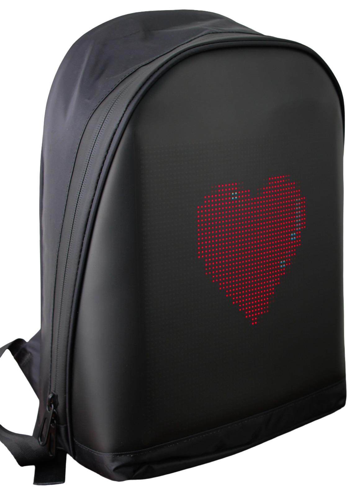 Funky BAG Led Ekranlı Akıllı Sırt Çantası Siyah