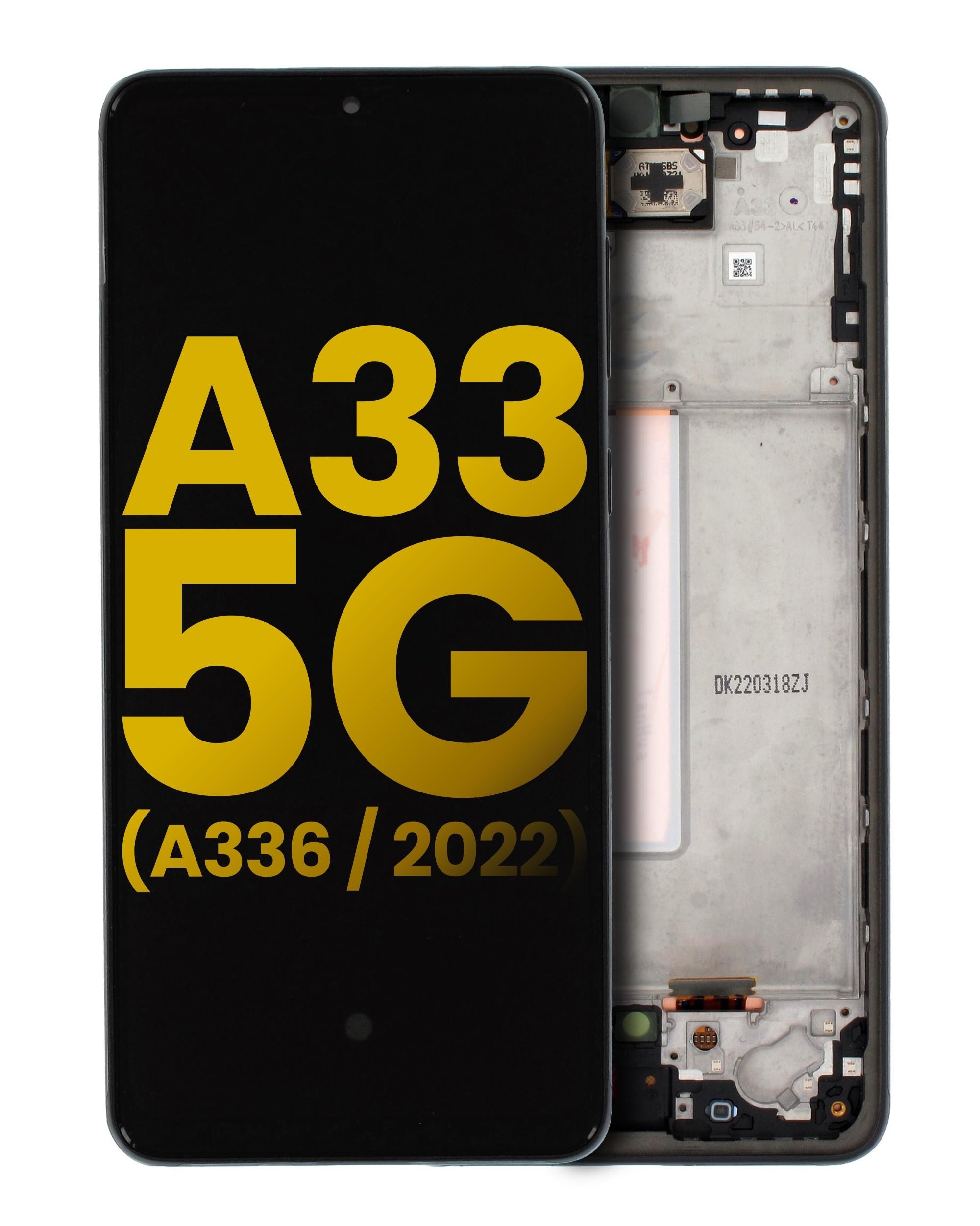 Samsung Galaxy A33 5g A336 Uyumlu Lcd Ekran Dokunmatik Siyah Oled Çıtalı