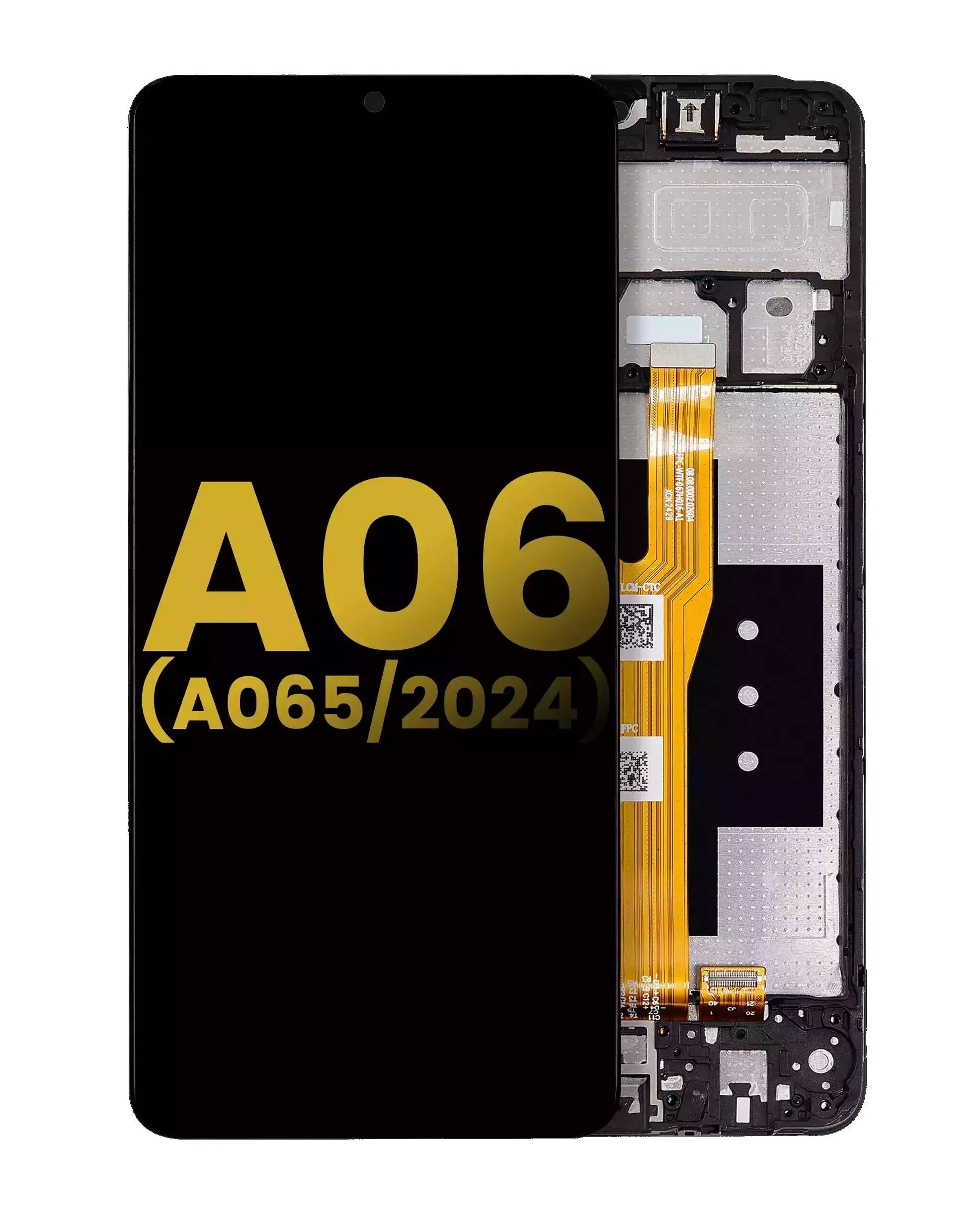 Samsung Galaxy A06 A065F Uyumlu Lcd Ekran Dokunmatik Siyah Servis Çıtalı