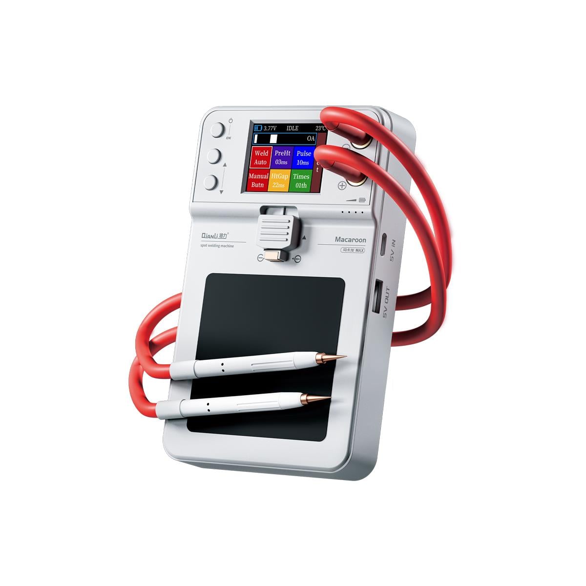 Qianli Macaron Max Taşınabilir Çift Darbeli Entegre Batarya Spot Kaynak Makinesi
