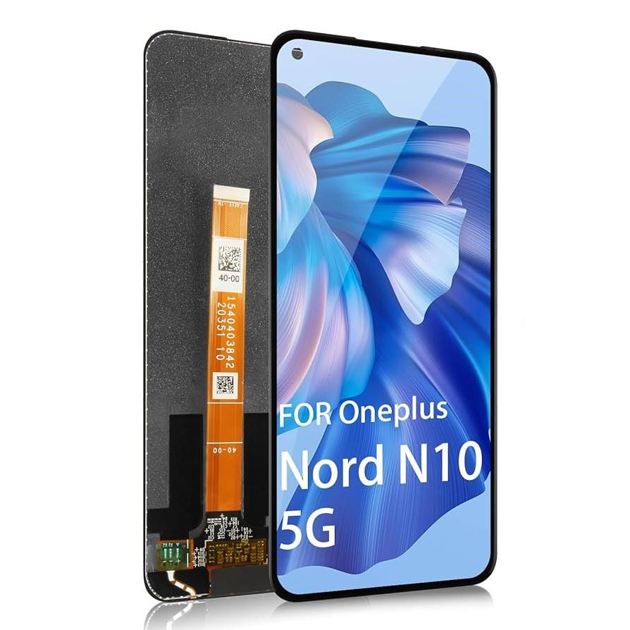 One Plus Nord 10 5g Uyumlu Lcd Ekran Dokunmatik Siyah Çıtasız 