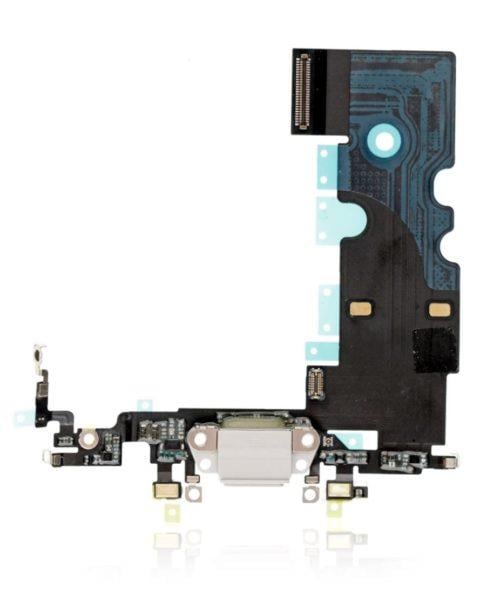 Apple iPhone 8 Uyumlu Şarj Soketli Mikrofon Filmi Flex Beyaz