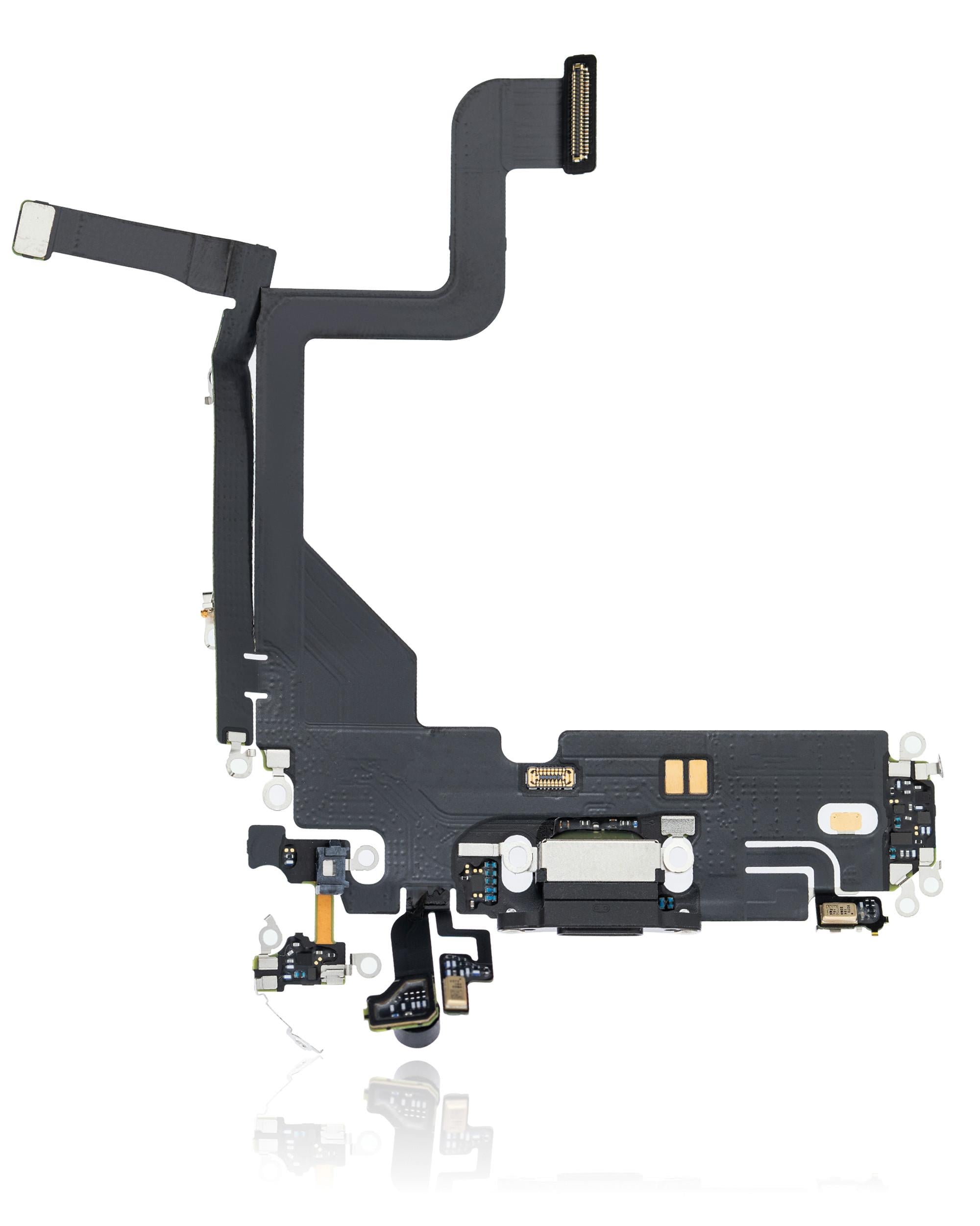 Apple iPhone 13 Pro Uyumlu Şarj Soketli Mikrofon Filmi Flex Beyaz