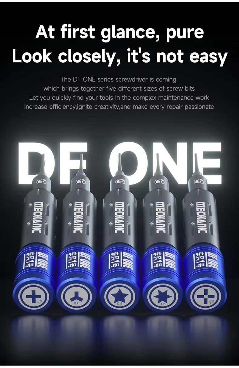 Mechanic DF1 5'i 1 Arada Manyetik Hassas Tornavida Seti