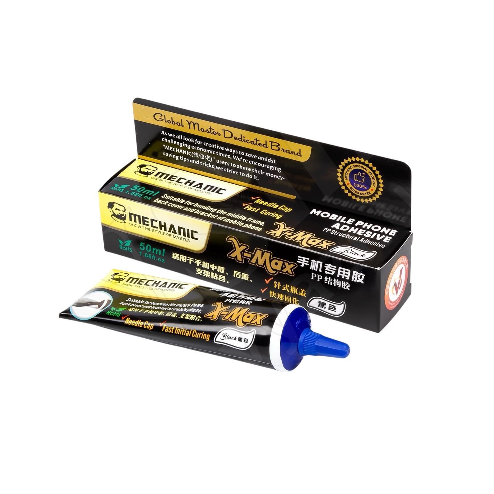 Mechanic X-Max Çok Amaçlı Yüksek Mukavemetli Yapıştırıcı 50ml Siyah