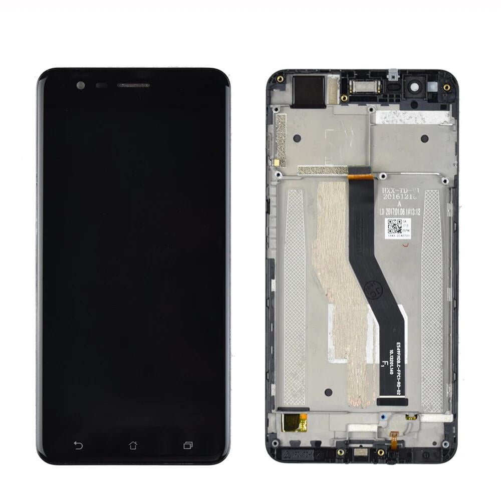 Asus Zenfone Zoom S Ze553kl Uyumlu Lcd Ekran Dokunmatik Siyah Çıtalı
