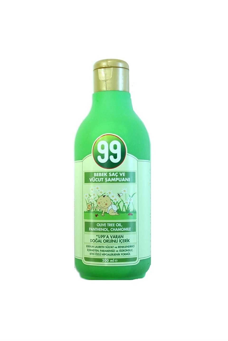 99 Bebek Saç ve Vücut Şampuanı 200 ml