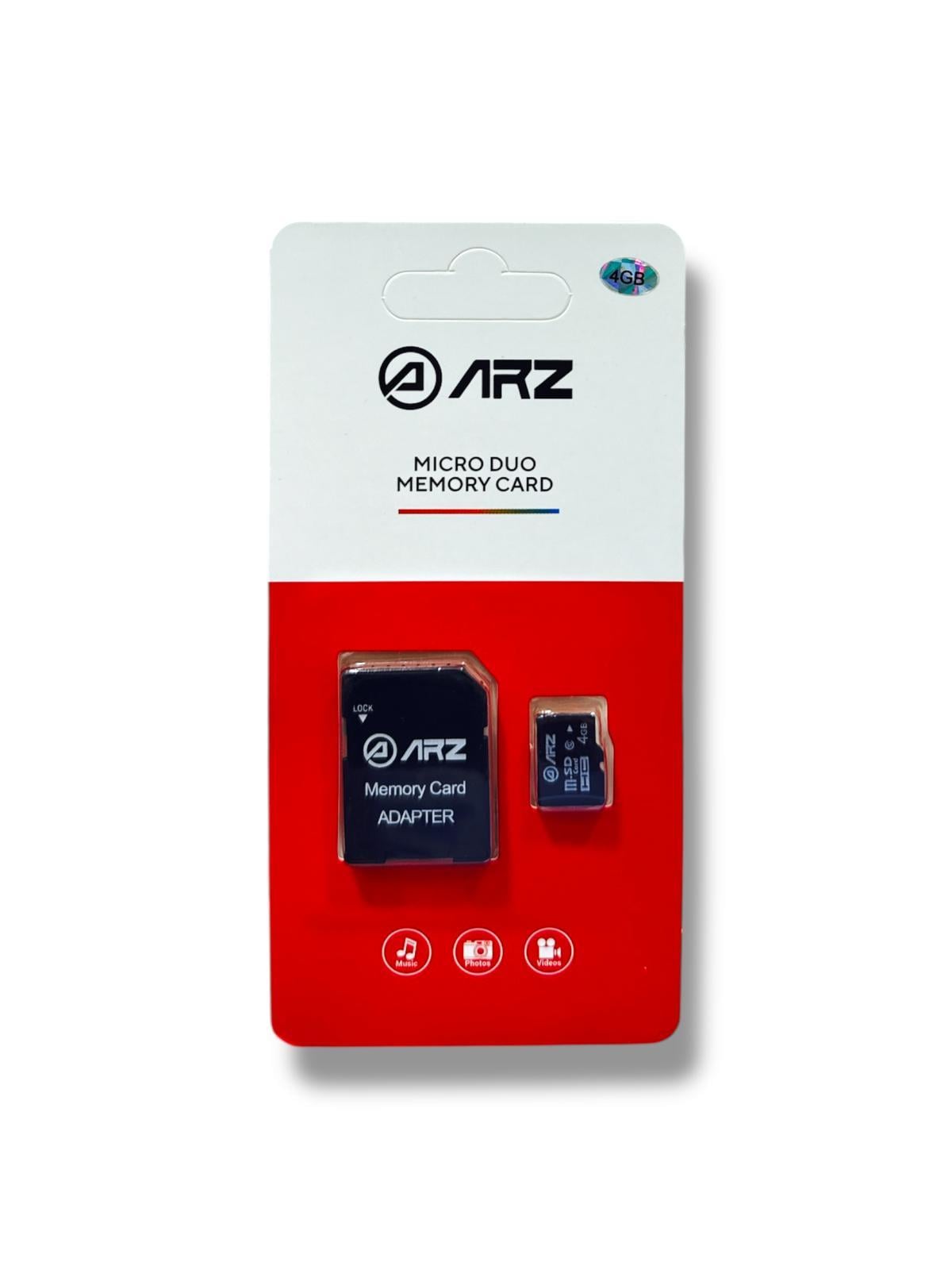ARZ 4GB MicroSD Hafıza Kartı ve SD Adaptör