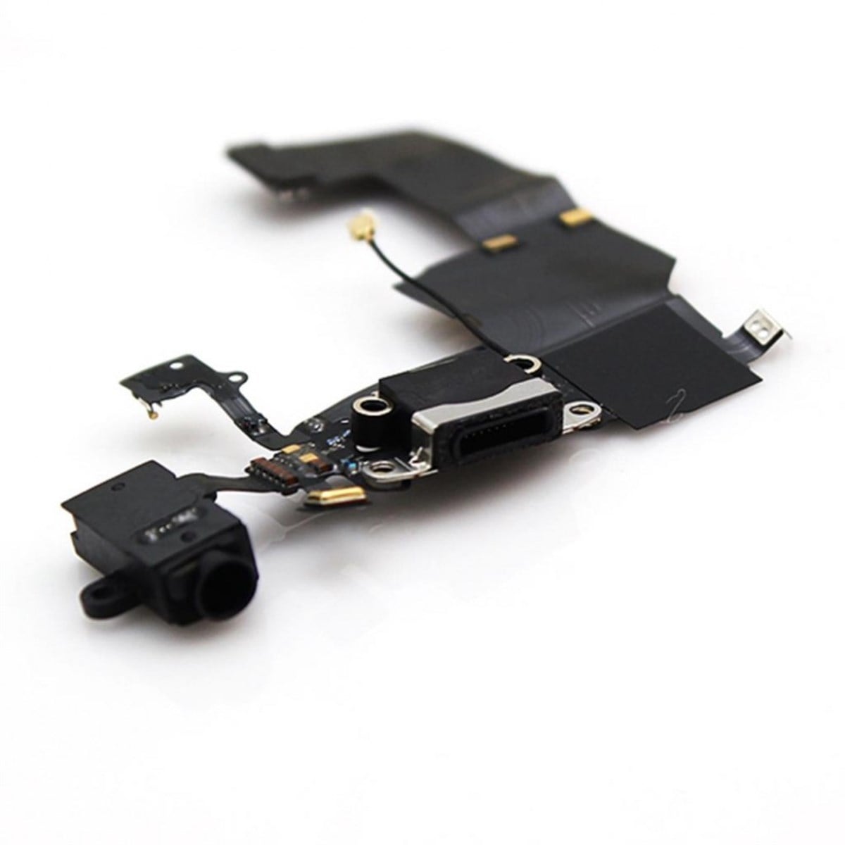 Apple iPhone 5 Kulaklık Soketli Şarj Soketli Film Flex Siyah