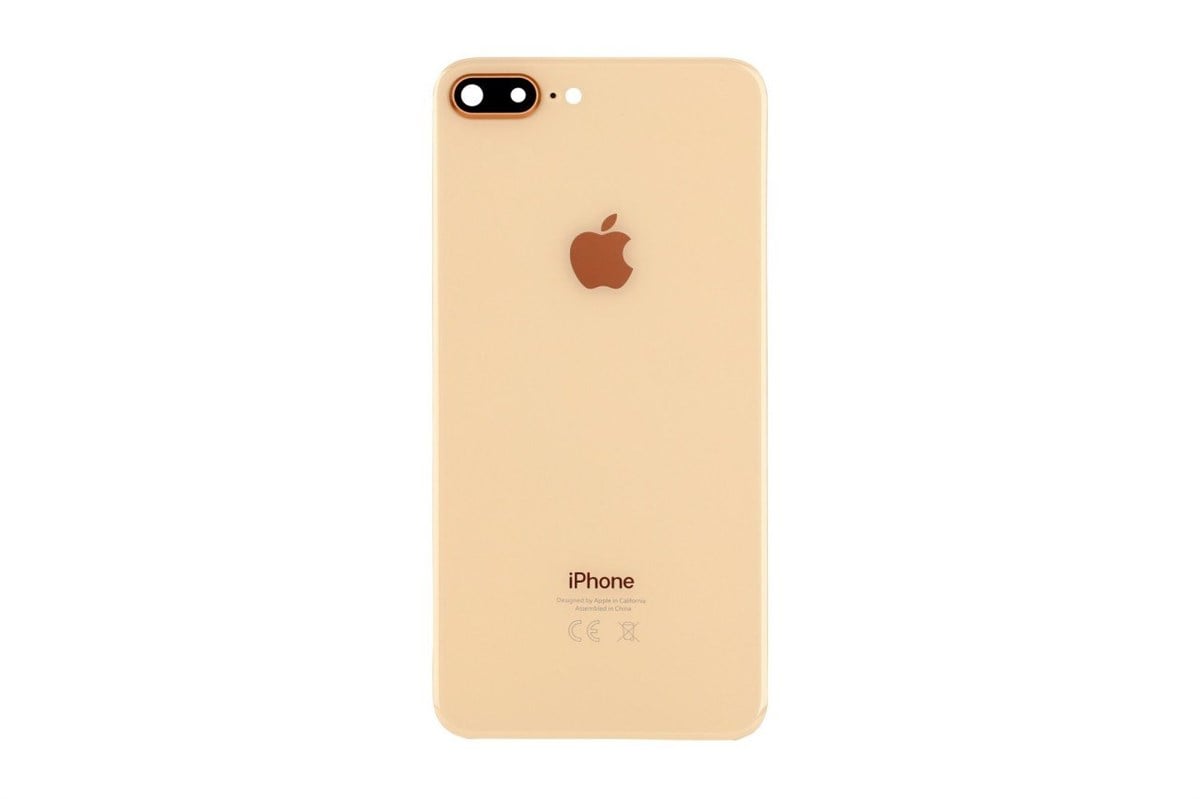 Apple iPhone 8 Plus Arka Kapak Kamera Lensli Gold