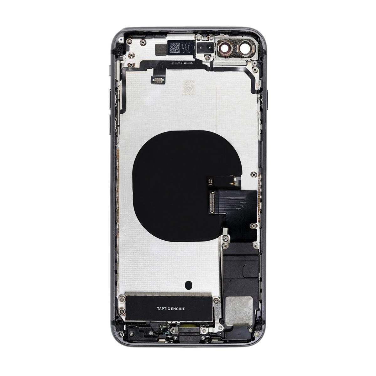 Apple iPhone 8 Plus Kasa Kapak Siyah Dolu