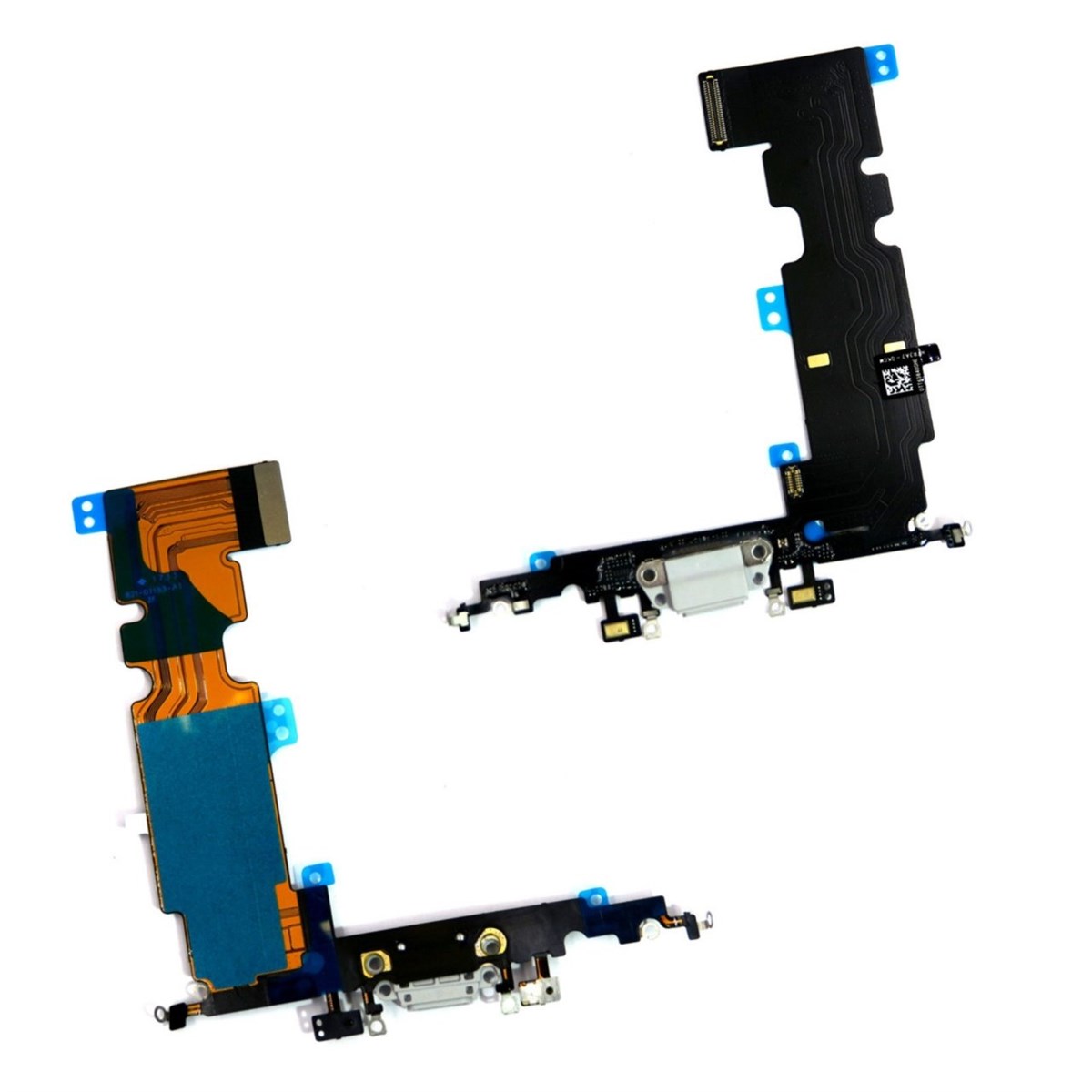 Apple iPhone 8 Plus Şarj Soketli Mikrofon Filmi Flex Beyaz