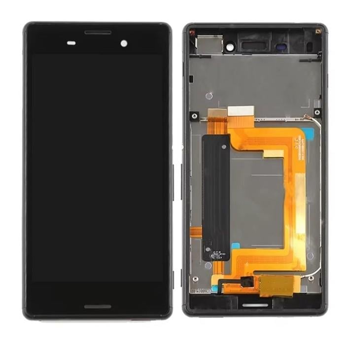 Sony Xperia M4 Lcd Ekran Dokunmatik Siyah Çıtalı