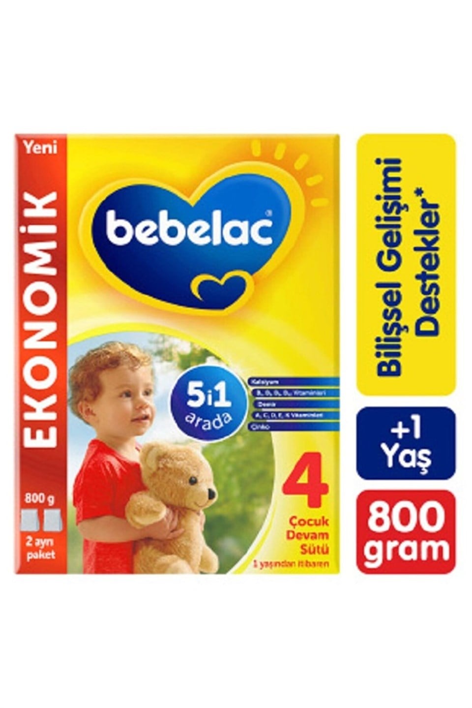 Bebelac 4 Devam Sütü 800 gr 1 Yaşından İtibaren