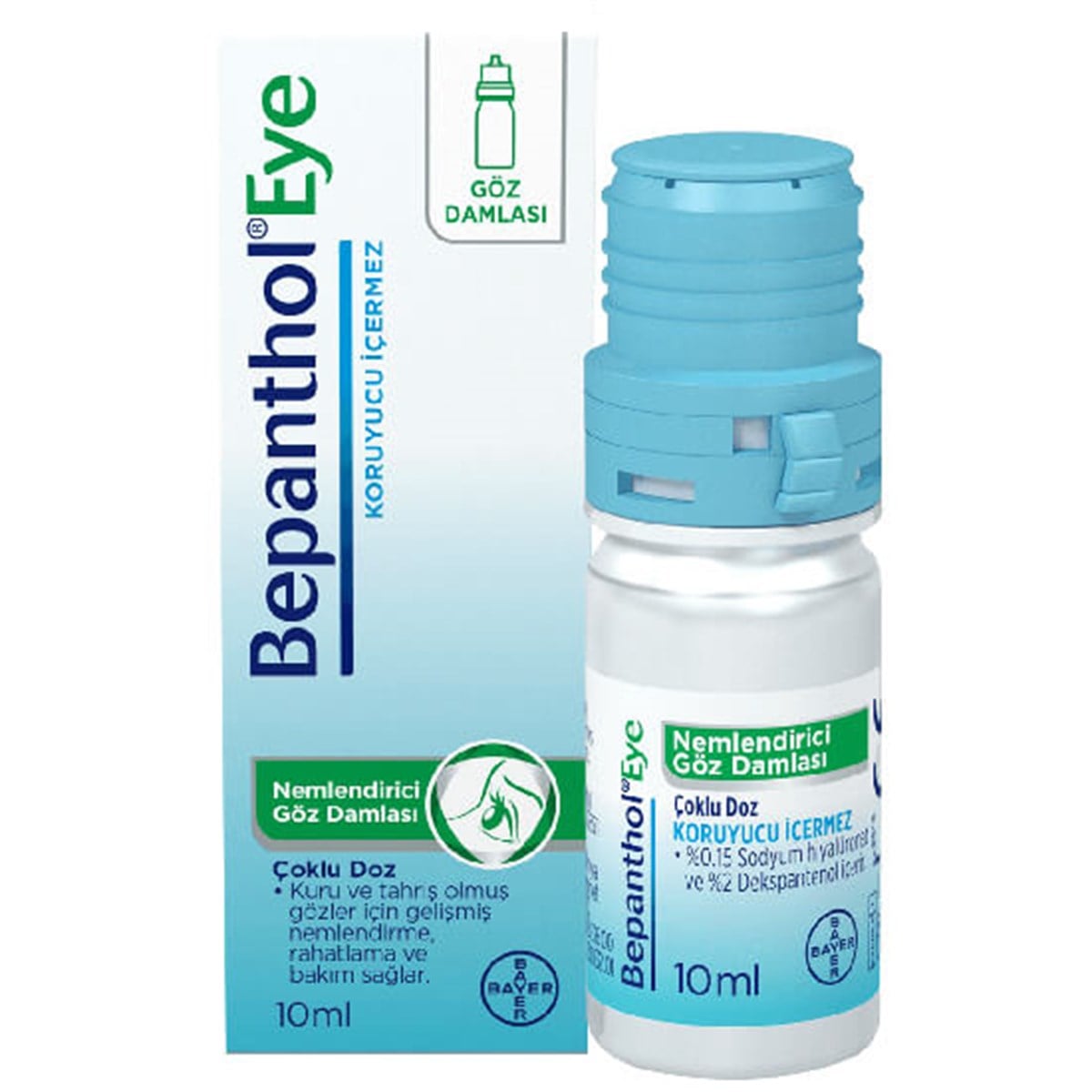 Bepanthol Eye Nemlendirici Göz Damlası Çoklu Doz 10ml