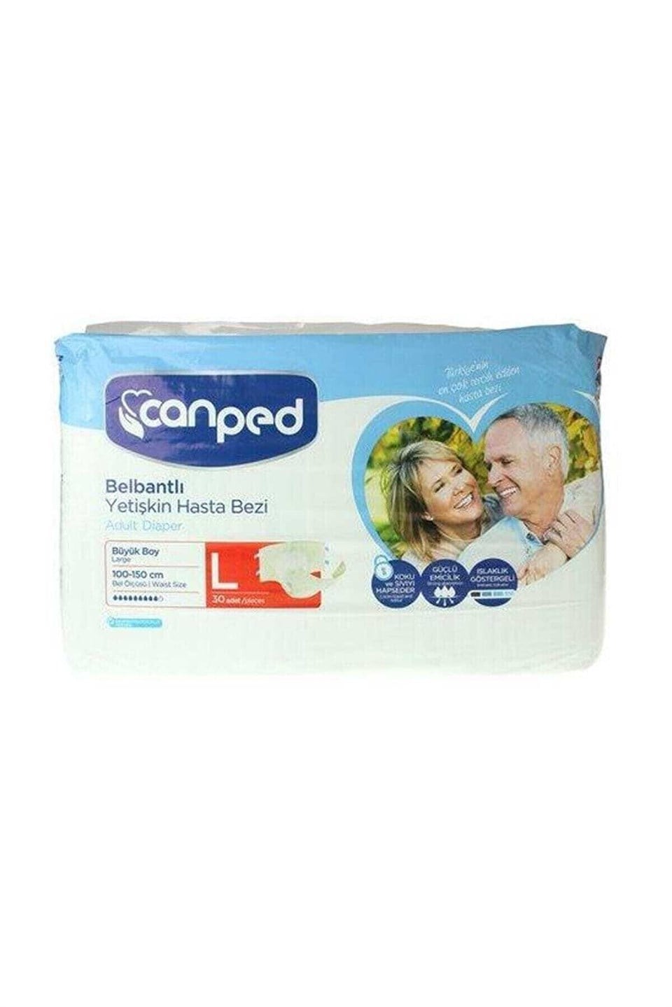 Canped Belbantlı Yetişkin Hasta Bezi 30'lu - Large
