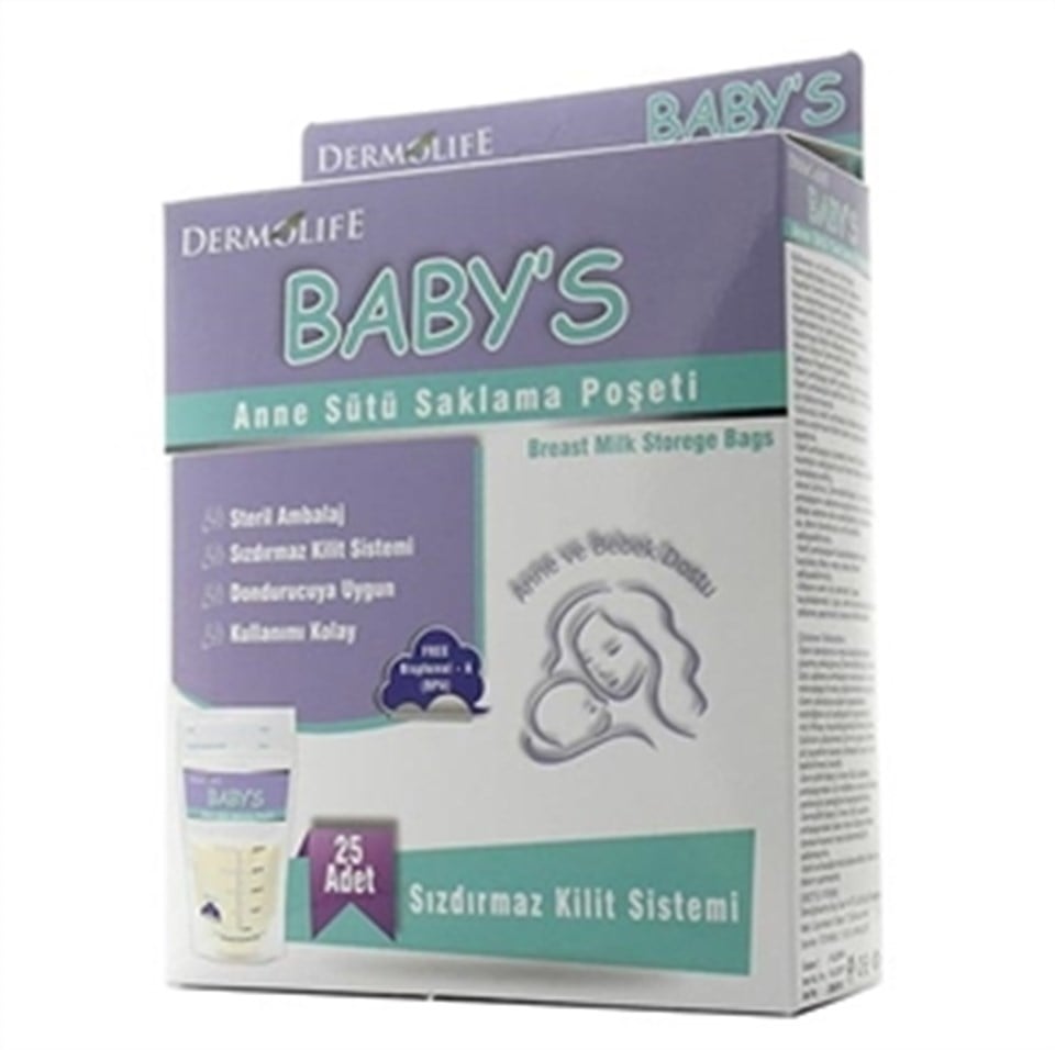 Dermolife Baby's Anne Sütü Saklama Poşeti 20 Adet