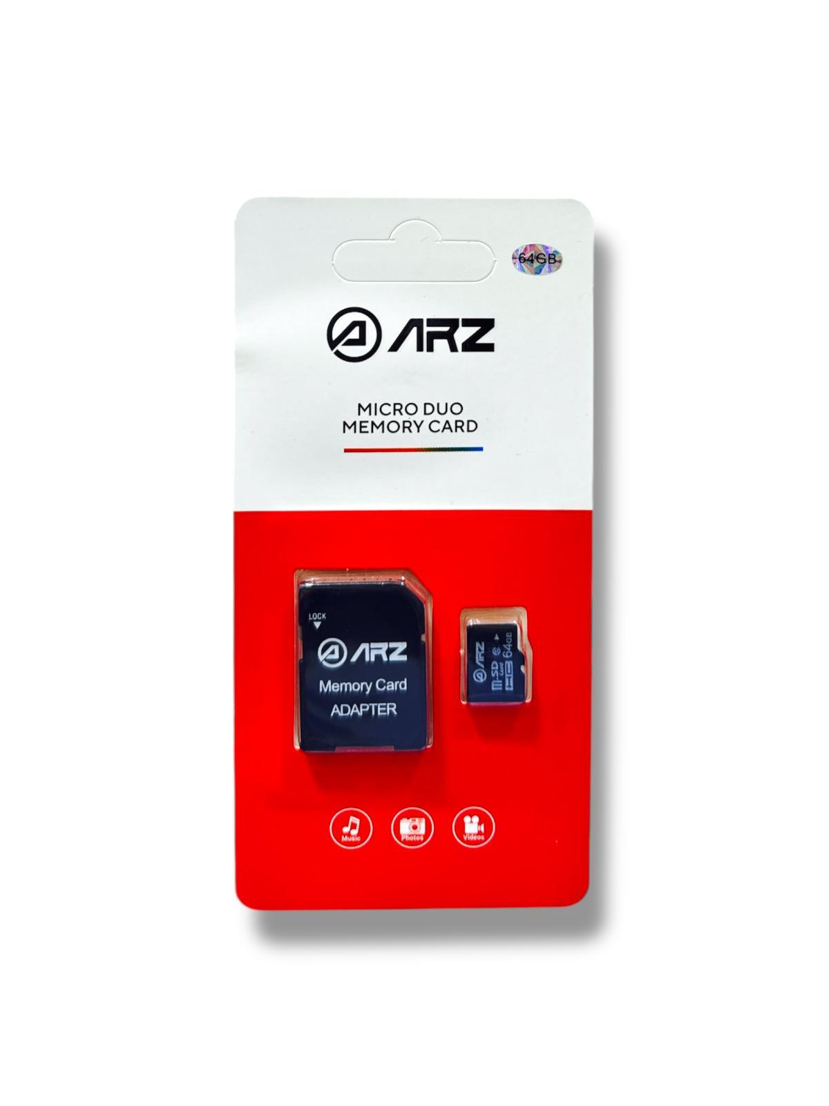 ARZ 64GB MicroSD Hafıza Kartı ve SD Adaptör