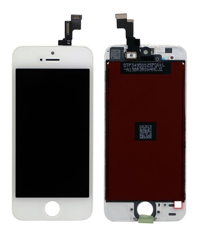 Apple İphone 5s Uyumlu Lcd Ekran Dokunmatik Beyaz Servis Revize