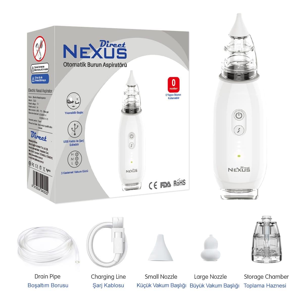 Direct Nexus Elektrikli Burun Aspiratörü