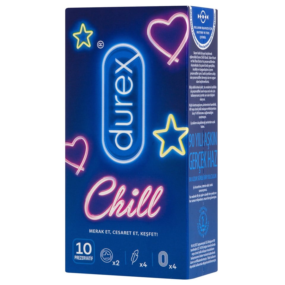 Durex Chill Prezervatif 10'lu