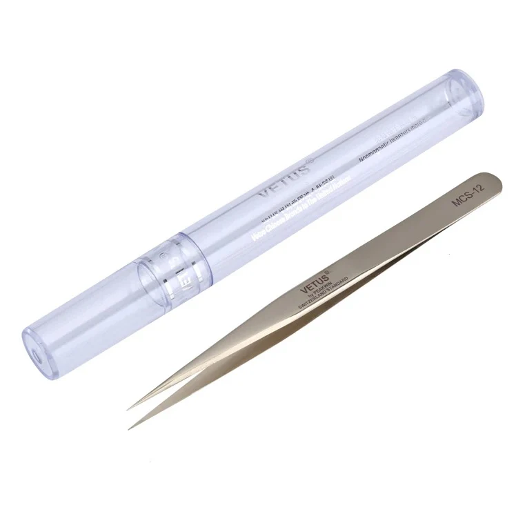 Vetus Mcs-12 Paslanmaz Çelik Anti-statik Düz Entegre Cımbızı Gümüş