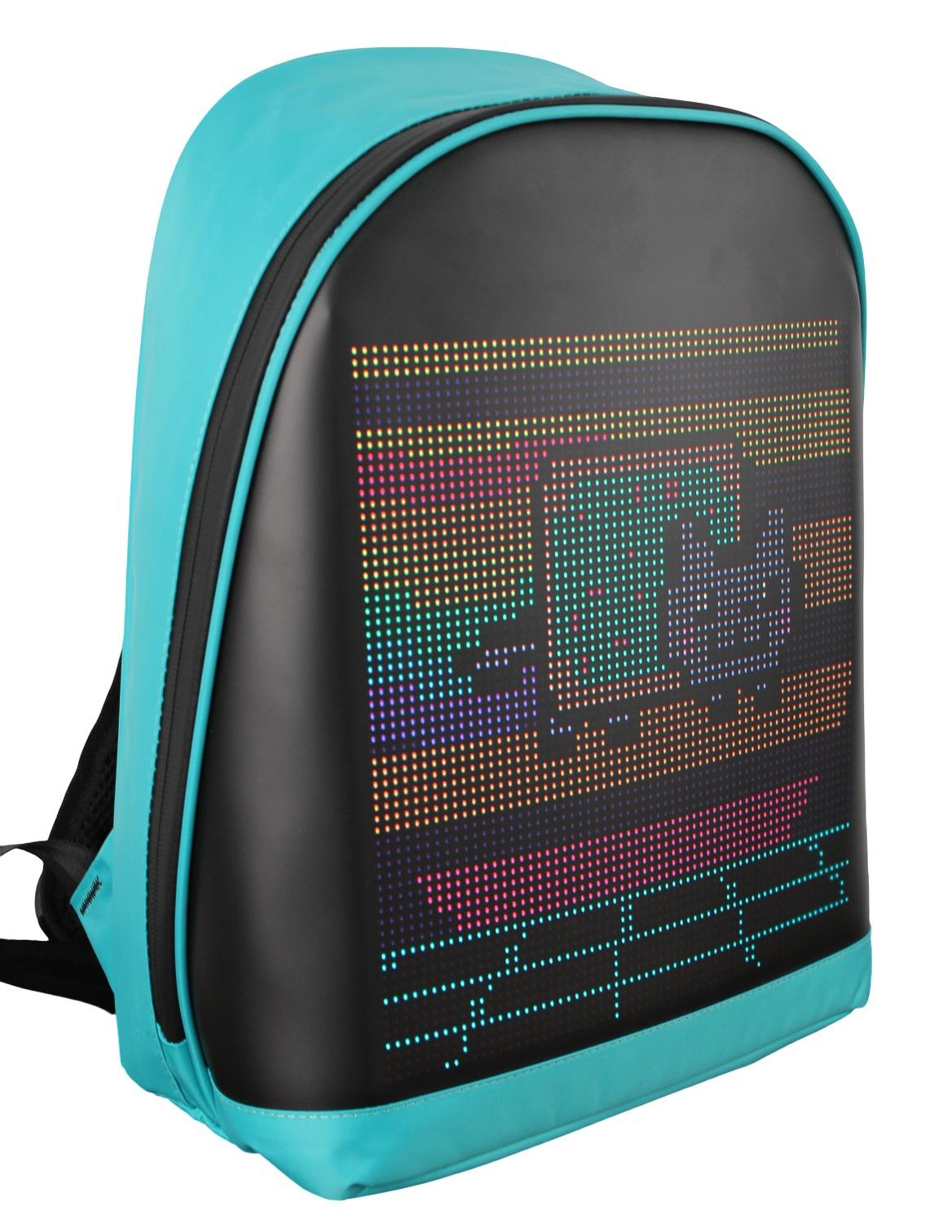 Funky BAG Led Ekranlı Akıllı Sırt Çantası Mavi