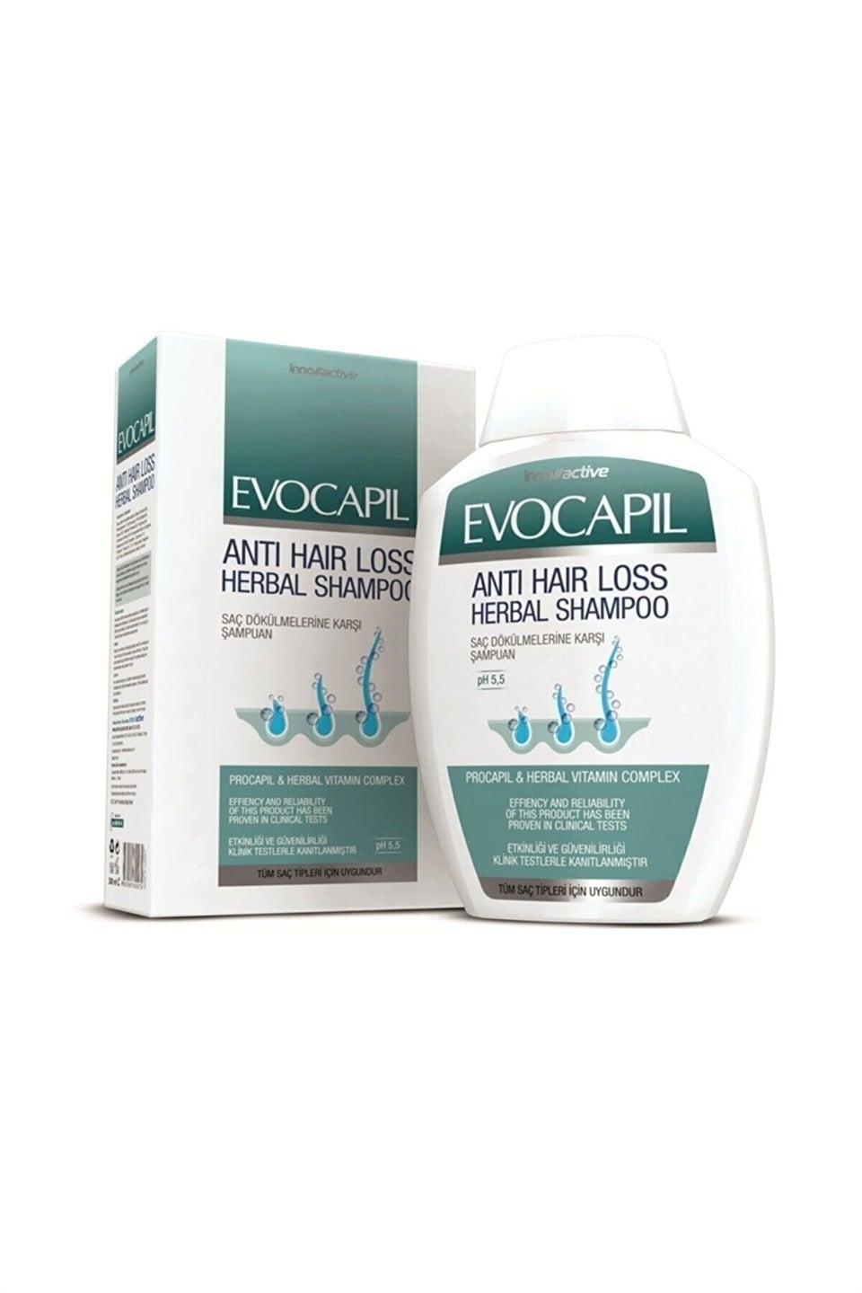 Evocapil Saç Dökülmelerine Karşı Doğal Procapil Şampuan 300ml