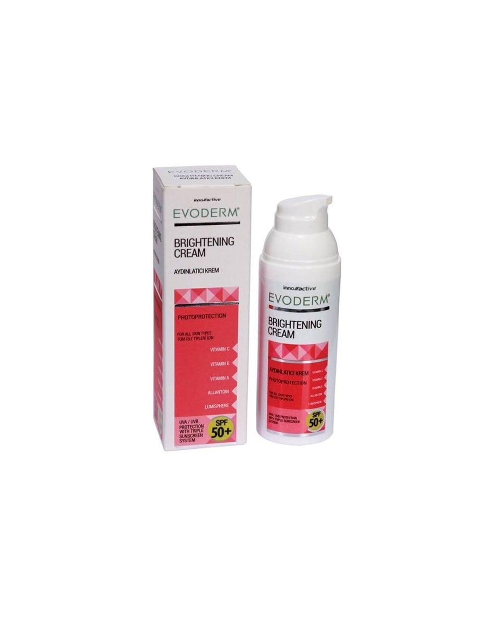 Evoderm Leke Kremi SPF50+ 50 ml