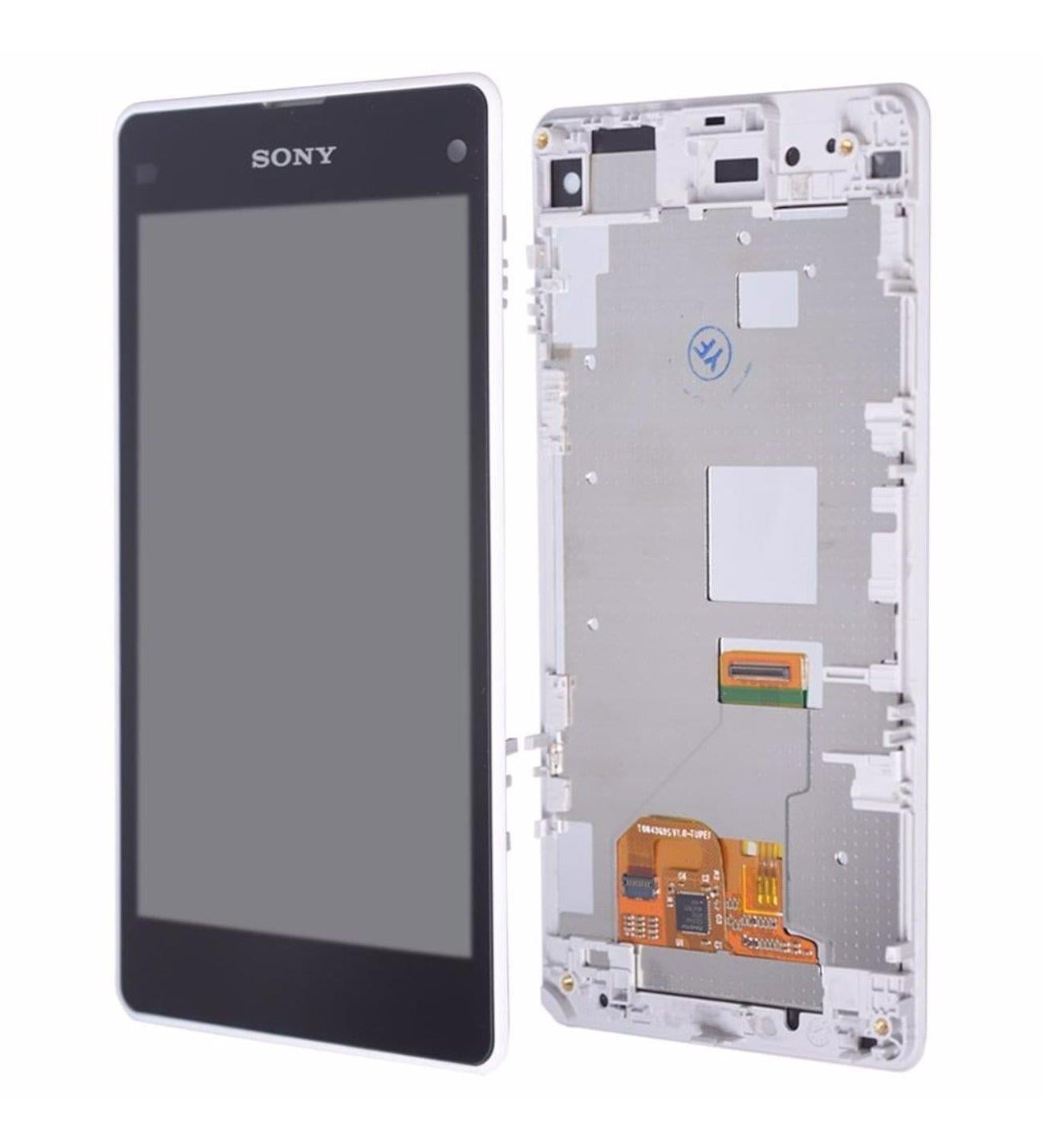 Sony Xperia Z1 Mini Lcd Ekran Dokunmatik Beyaz Çıtalı