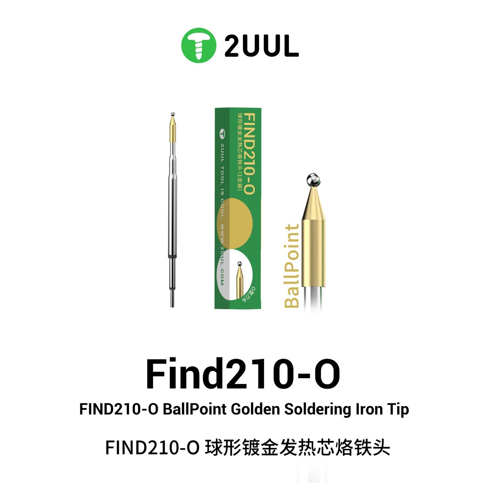 2UUL FD15 Find210-O Mikro Lehimleme İçin Ballpoint Havya Ucu