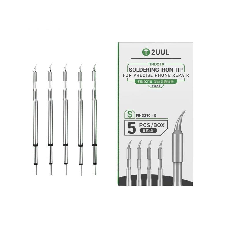 2UUL FD24 S Tipi C210 Uyumlu Lehimleme Ucu Seti (5'li Paket)