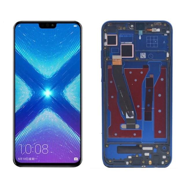 Honor 8x Uyumlu Lcd Ekran Dokunmatik Mavi Çıtalı