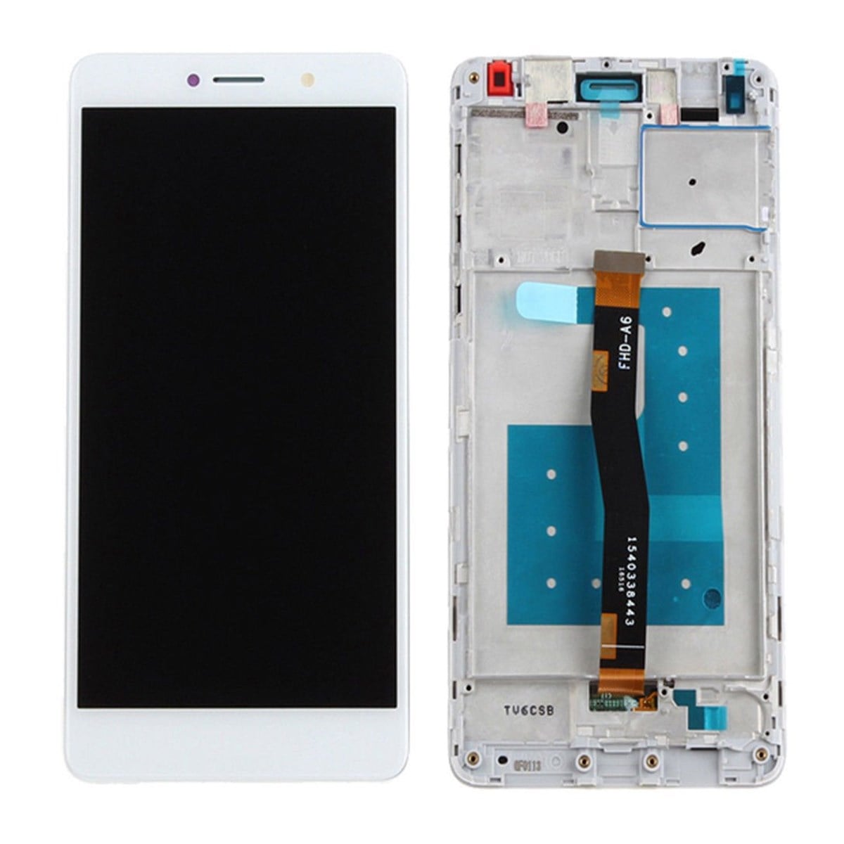 Huawei Honor 6x Lcd Ekran Dokunmatik Beyaz Çıtalı