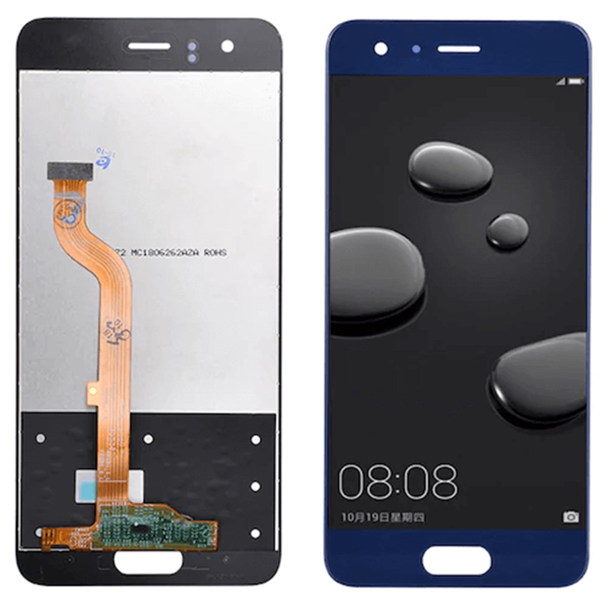 Huawei Honor 9 Lcd Ekran Dokunmatik Mavi Çıtasız