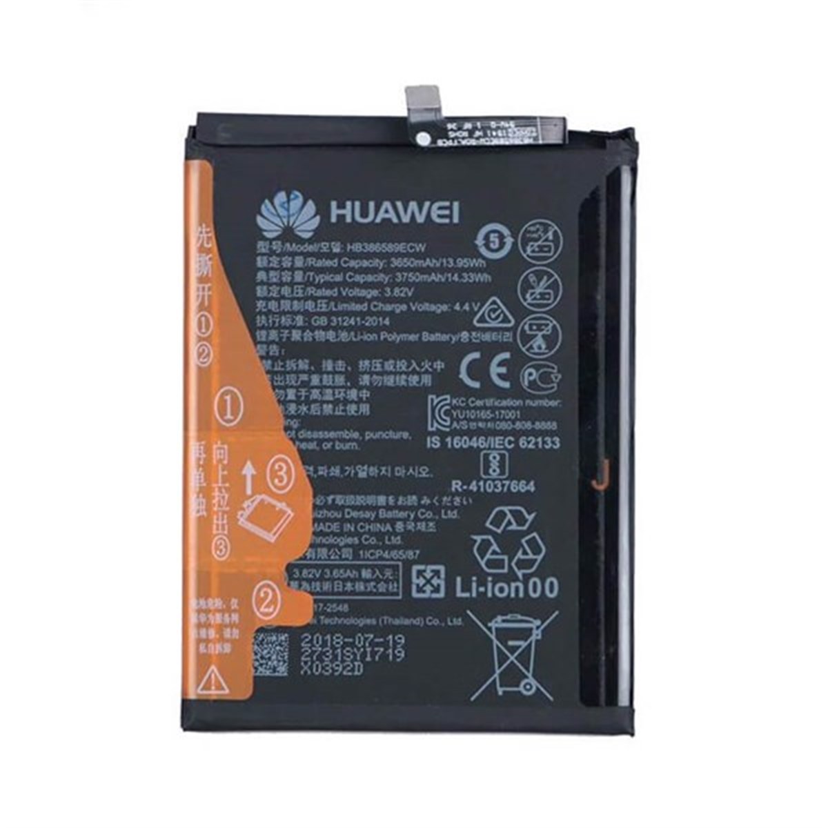 Huawei Mate 20 Lite Batarya Pil Hb386589ecw